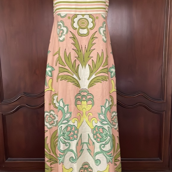 Anthropologie LA MAISE Lucia Linen Blend Maxi Dress Size S Boho Resort NWT - Picture 6 of 14